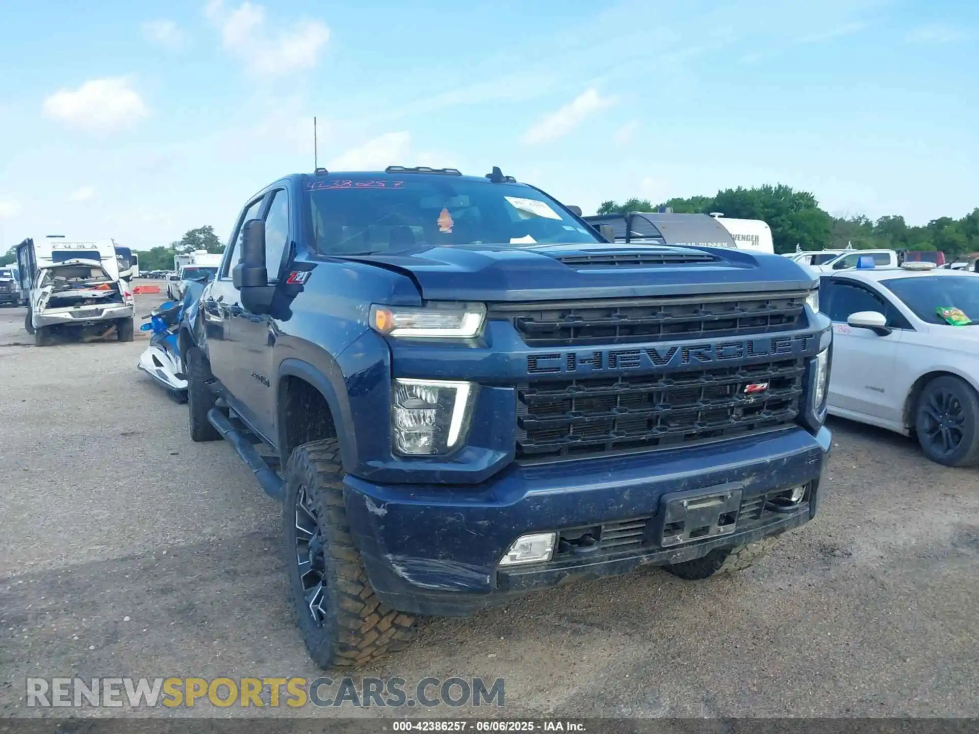 1 Photograph of a damaged car 1GC4YNE76NF293744 CHEVROLET SILVERADO 2500HD 2022