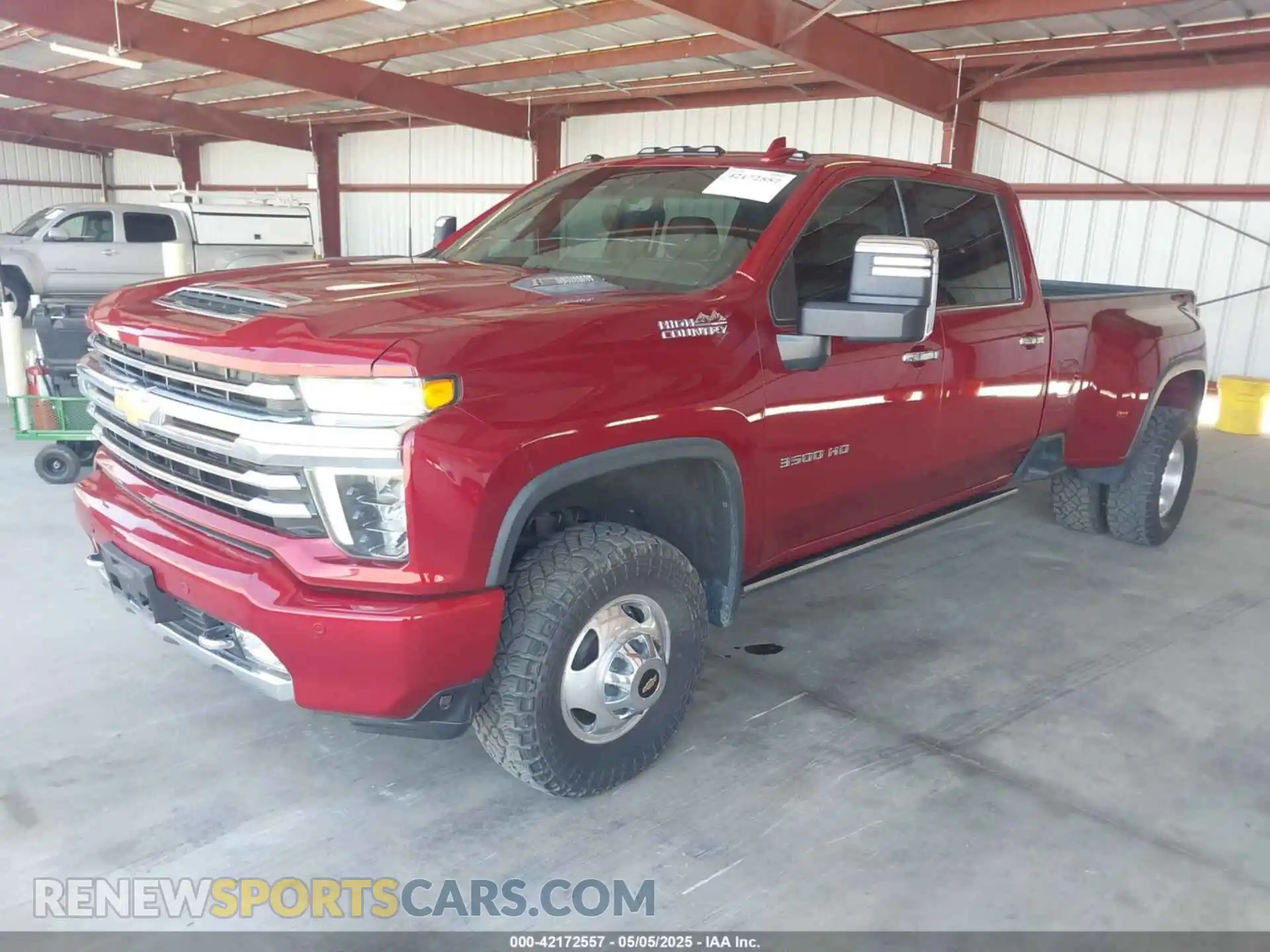 2 Photograph of a damaged car 1GC4YVEYXMF190754 CHEVROLET SILVERADO 3500HD 2021