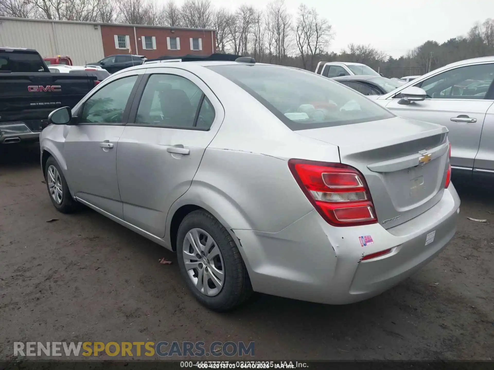 3 Photograph of a damaged car 1G1JB5SBXL4100722 CHEVROLET SONIC 2020