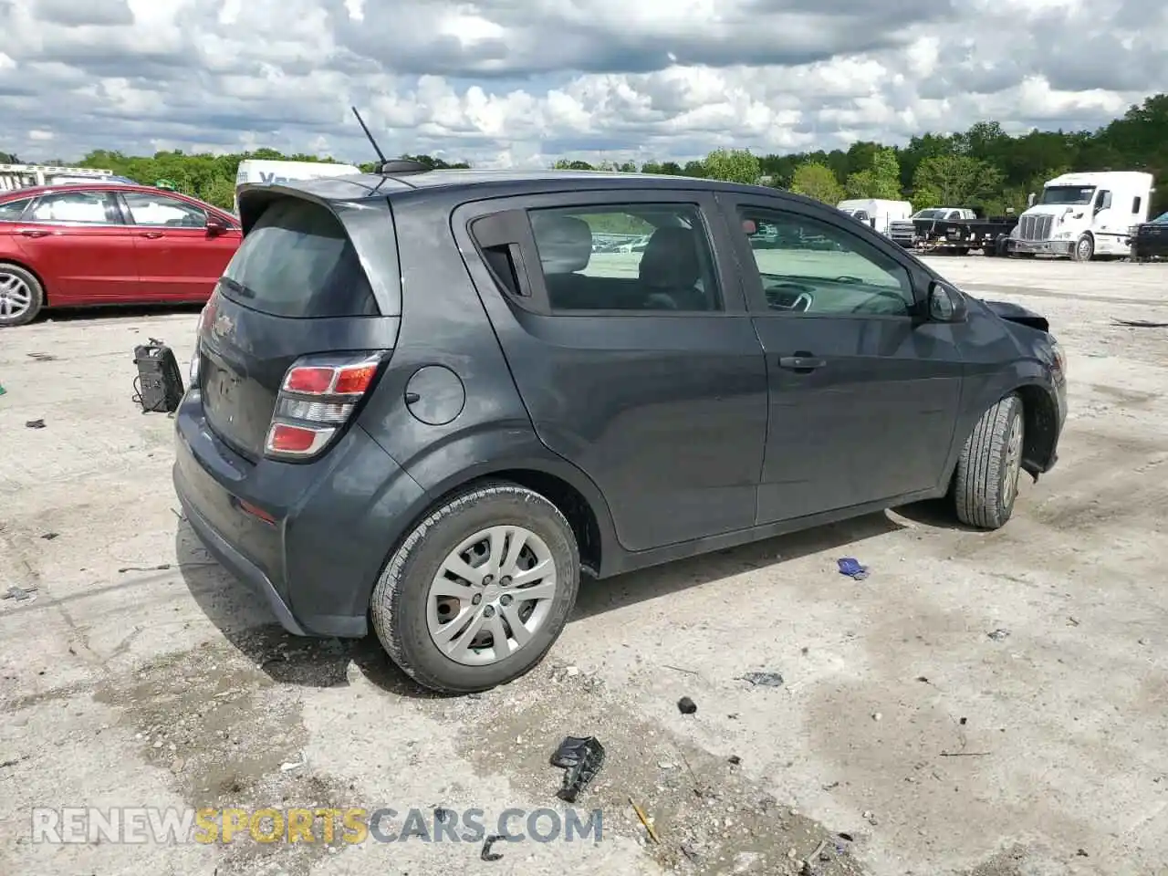 3 Photograph of a damaged car 1G1JG6SB7L4129019 CHEVROLET SONIC 2020