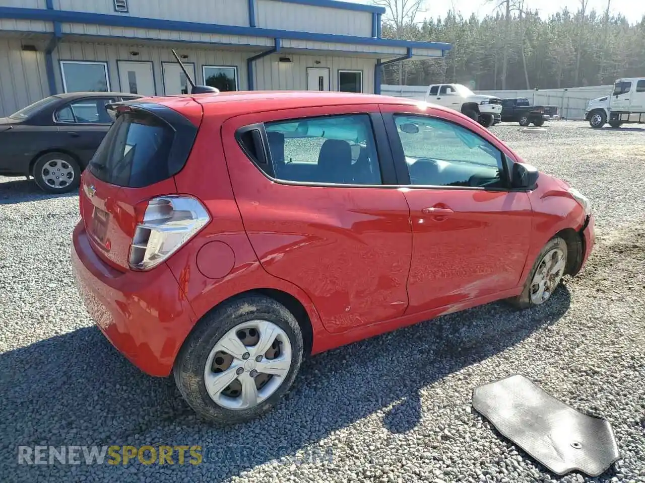 3 Photograph of a damaged car KL8CB6SA5KC812758 CHEVROLET SPARK 2019