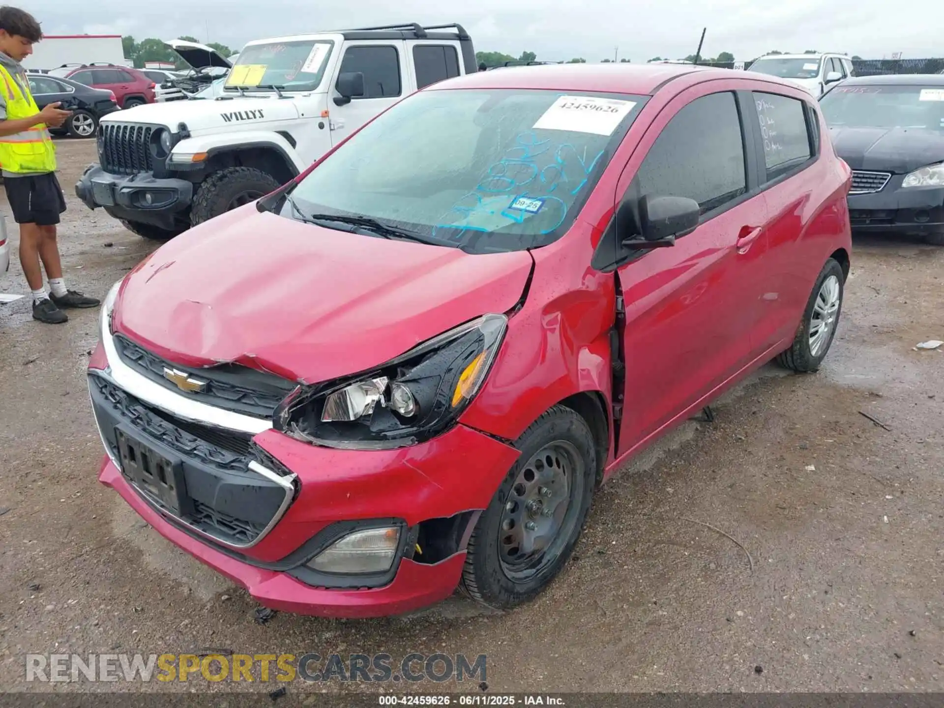 2 Фотография поврежденного автомобиля KL8CB6SA7KC811451 CHEVROLET SPARK 2019