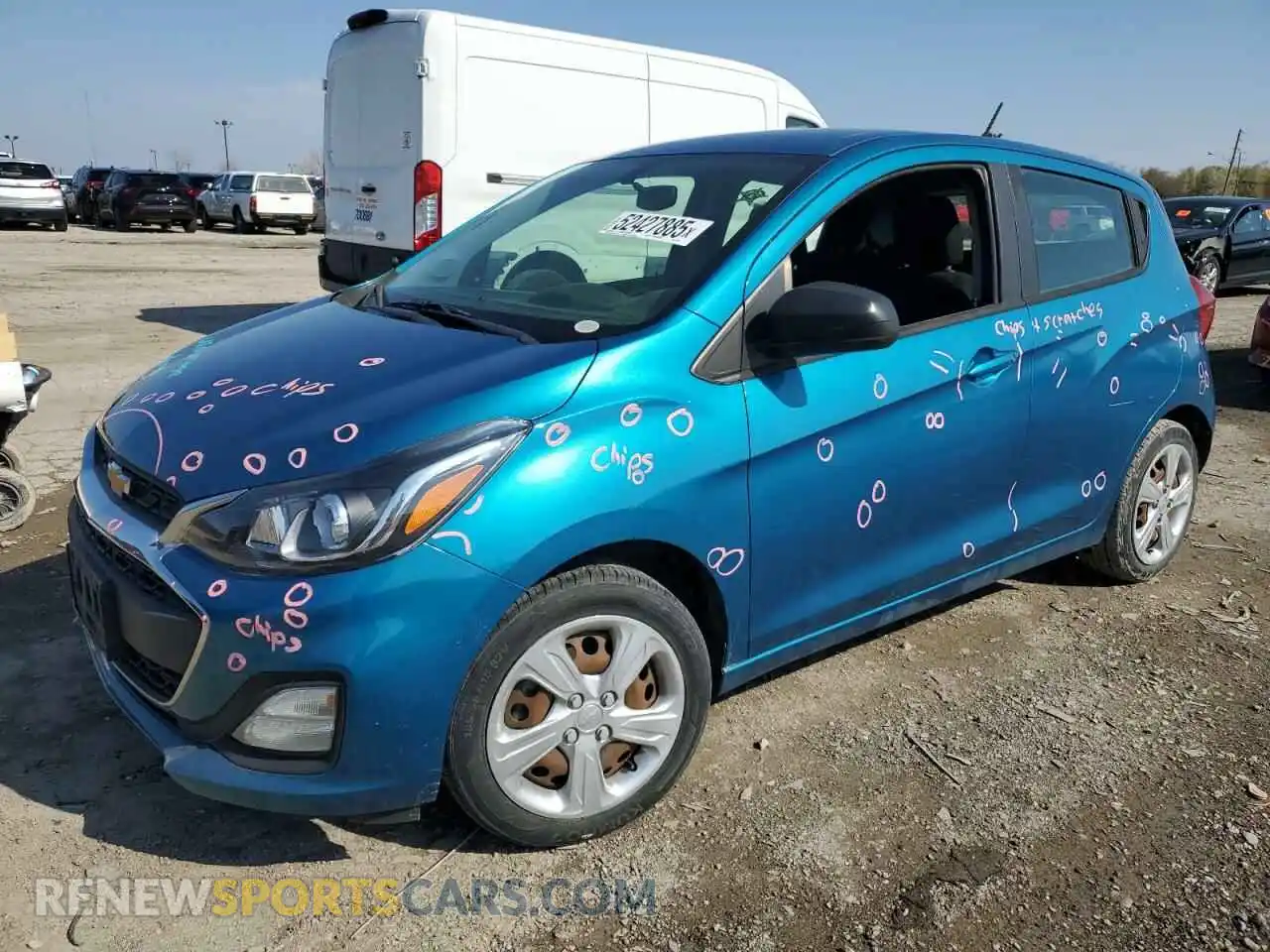 1 Photograph of a damaged car KL8CB6SA8KC712847 CHEVROLET SPARK 2019