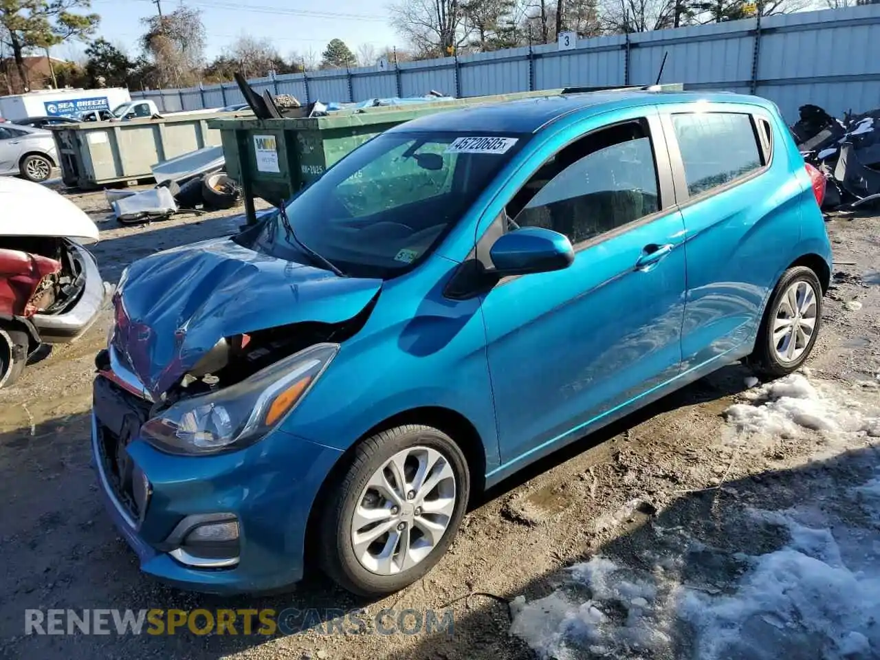 1 Photograph of a damaged car KL8CD6SA7KC778137 CHEVROLET SPARK 2019