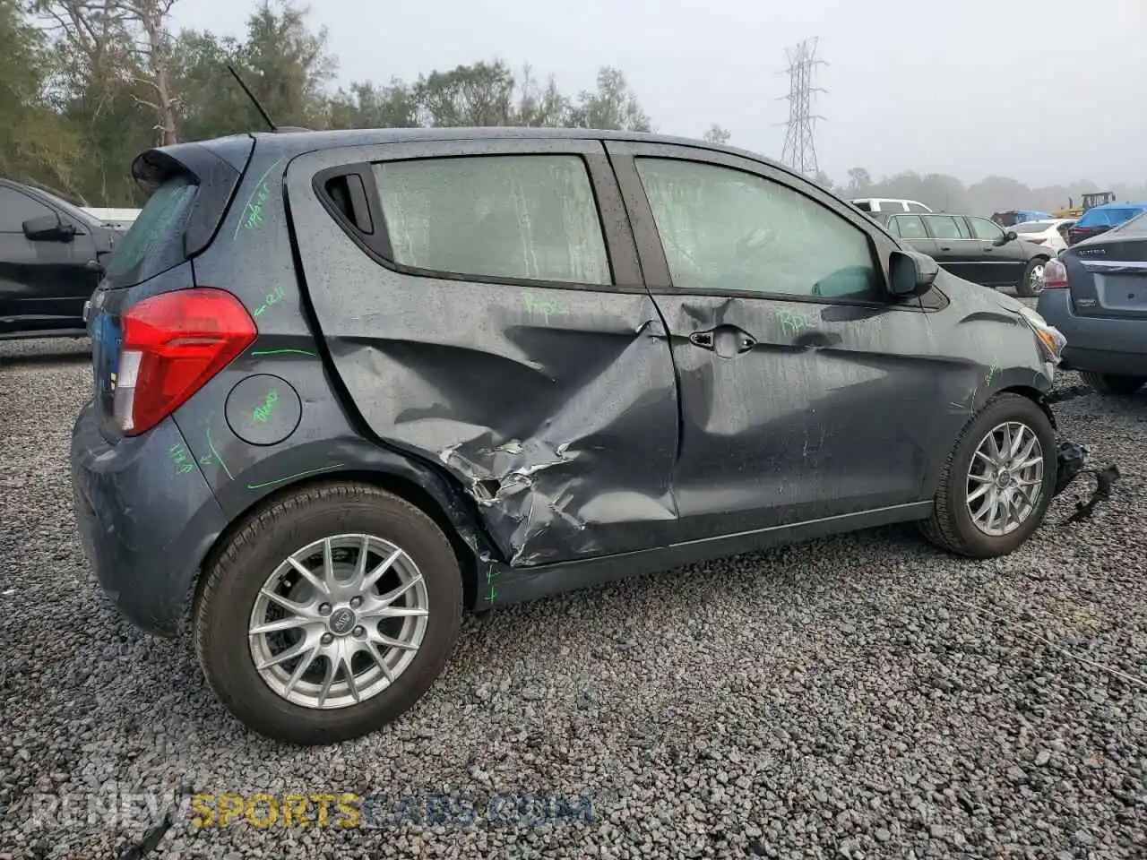3 Photograph of a damaged car KL8CD6SA8KC723759 CHEVROLET SPARK 2019