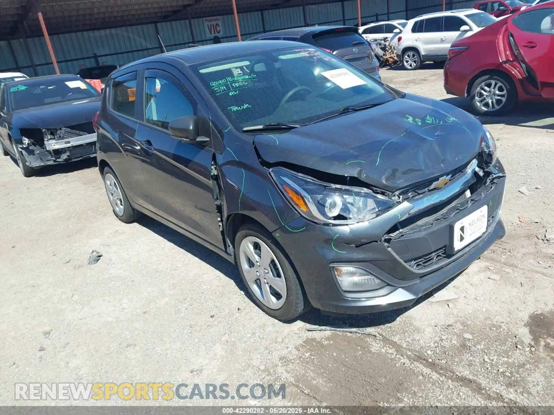 1 Photograph of a damaged car KL8CB6SA5LC403791 CHEVROLET SPARK 2020