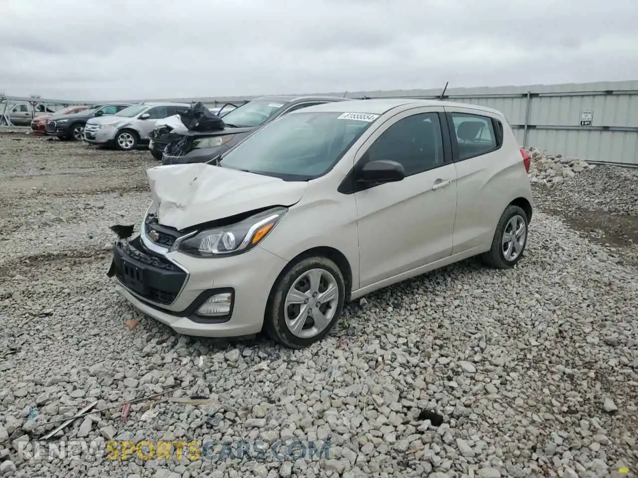 1 Photograph of a damaged car KL8CB6SA6LC405078 CHEVROLET SPARK 2020