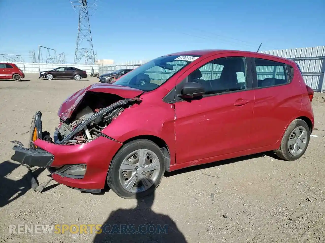 1 Photograph of a damaged car KL8CB6SA7LC463538 CHEVROLET SPARK 2020