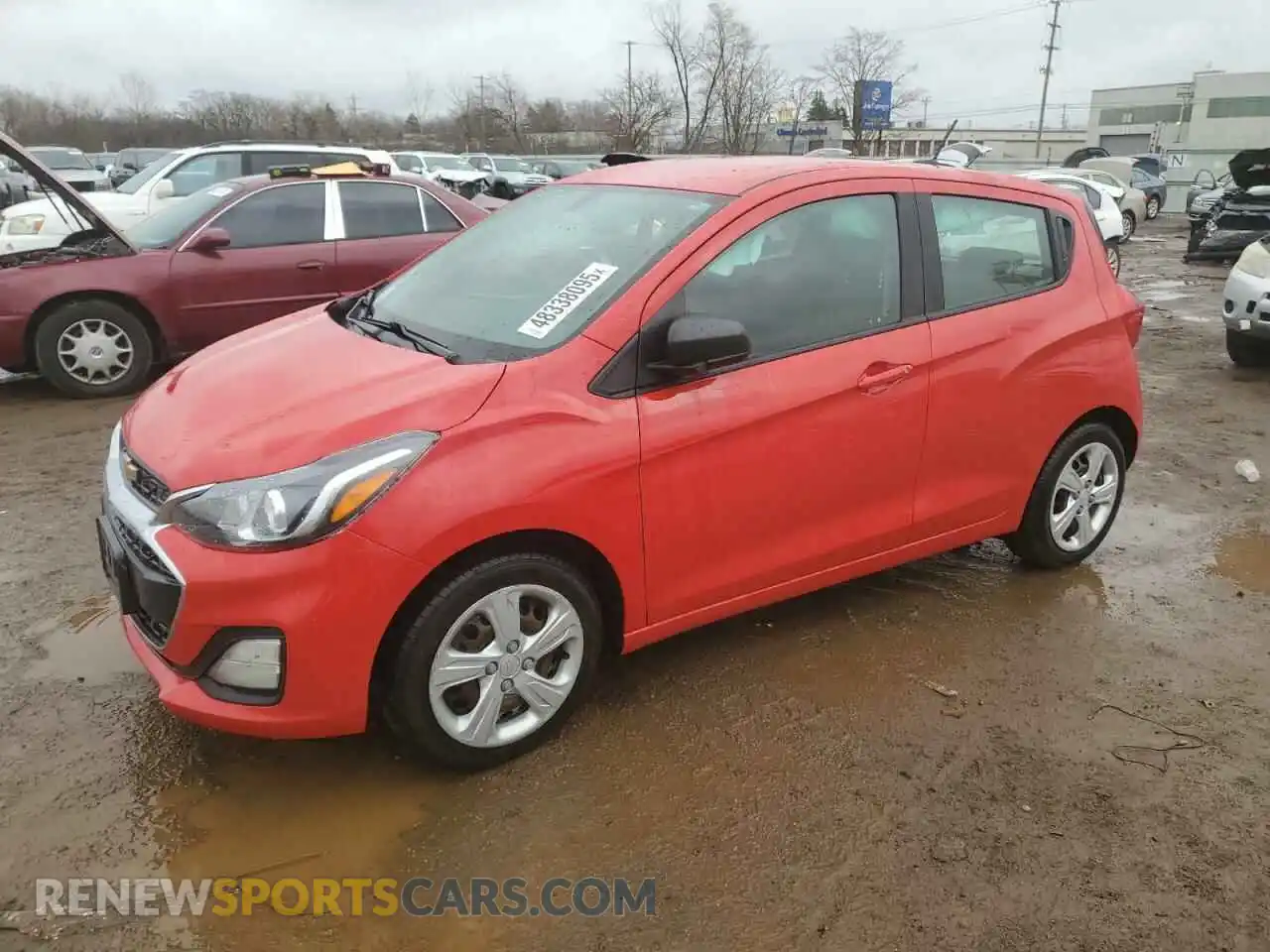 1 Photograph of a damaged car KL8CB6SA8LC400058 CHEVROLET SPARK 2020
