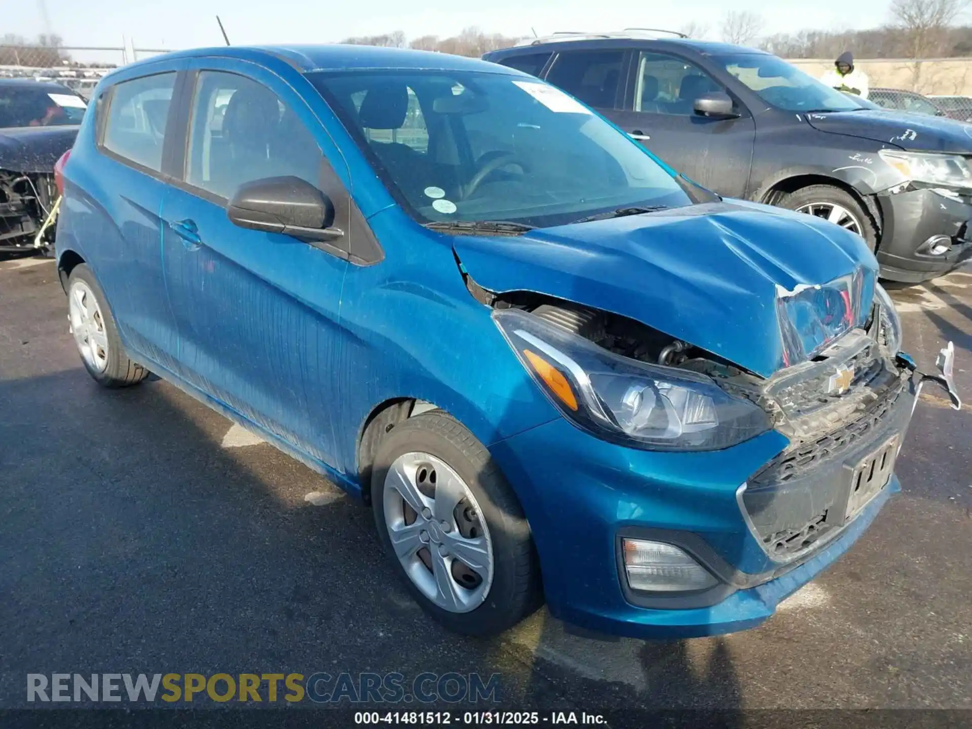 1 Photograph of a damaged car KL8CB6SA8LC404336 CHEVROLET SPARK 2020