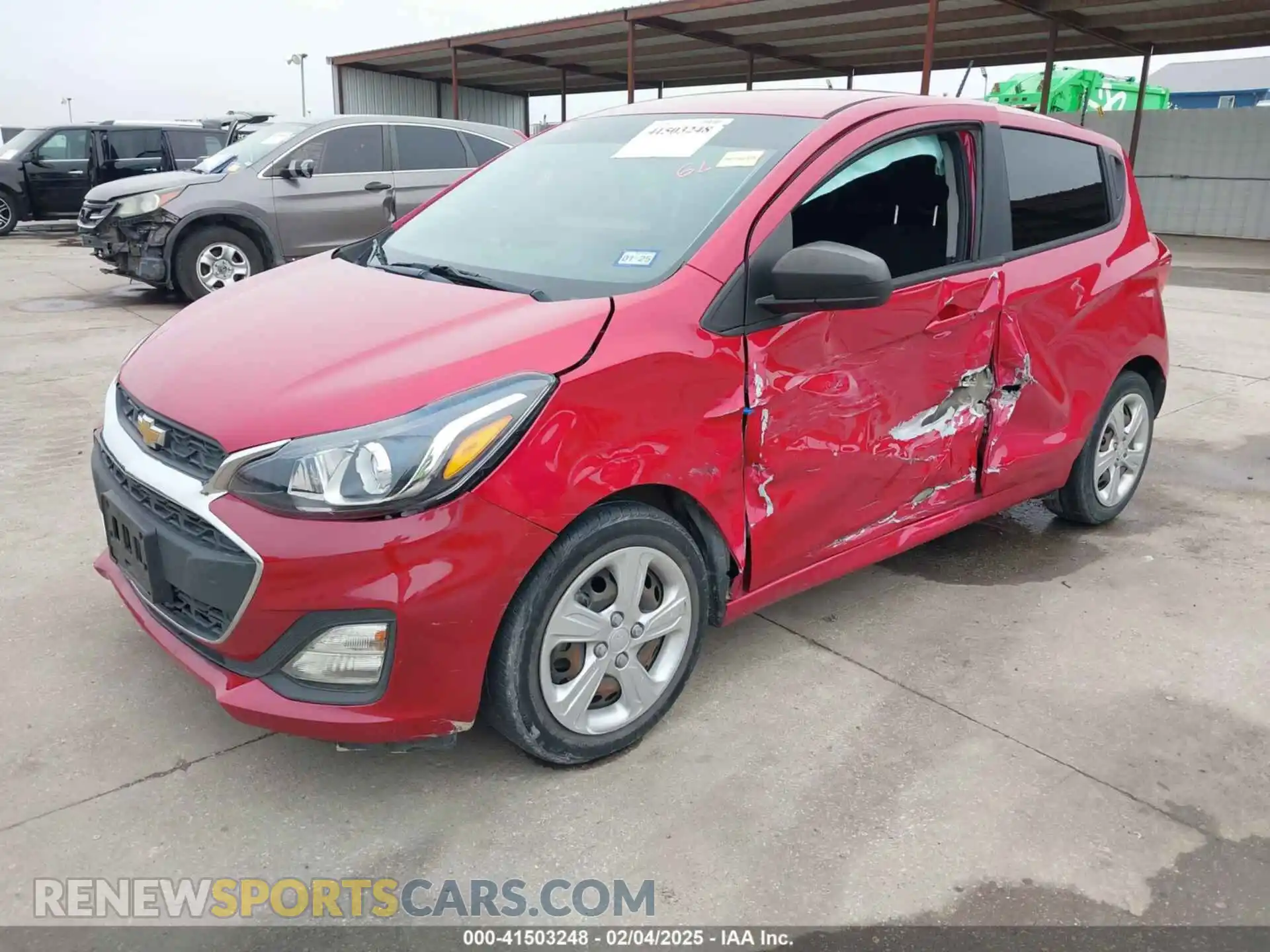 2 fotografías del automóvil dañado KL8CB6SA9LC414437 CHEVROLET SPARK 2020