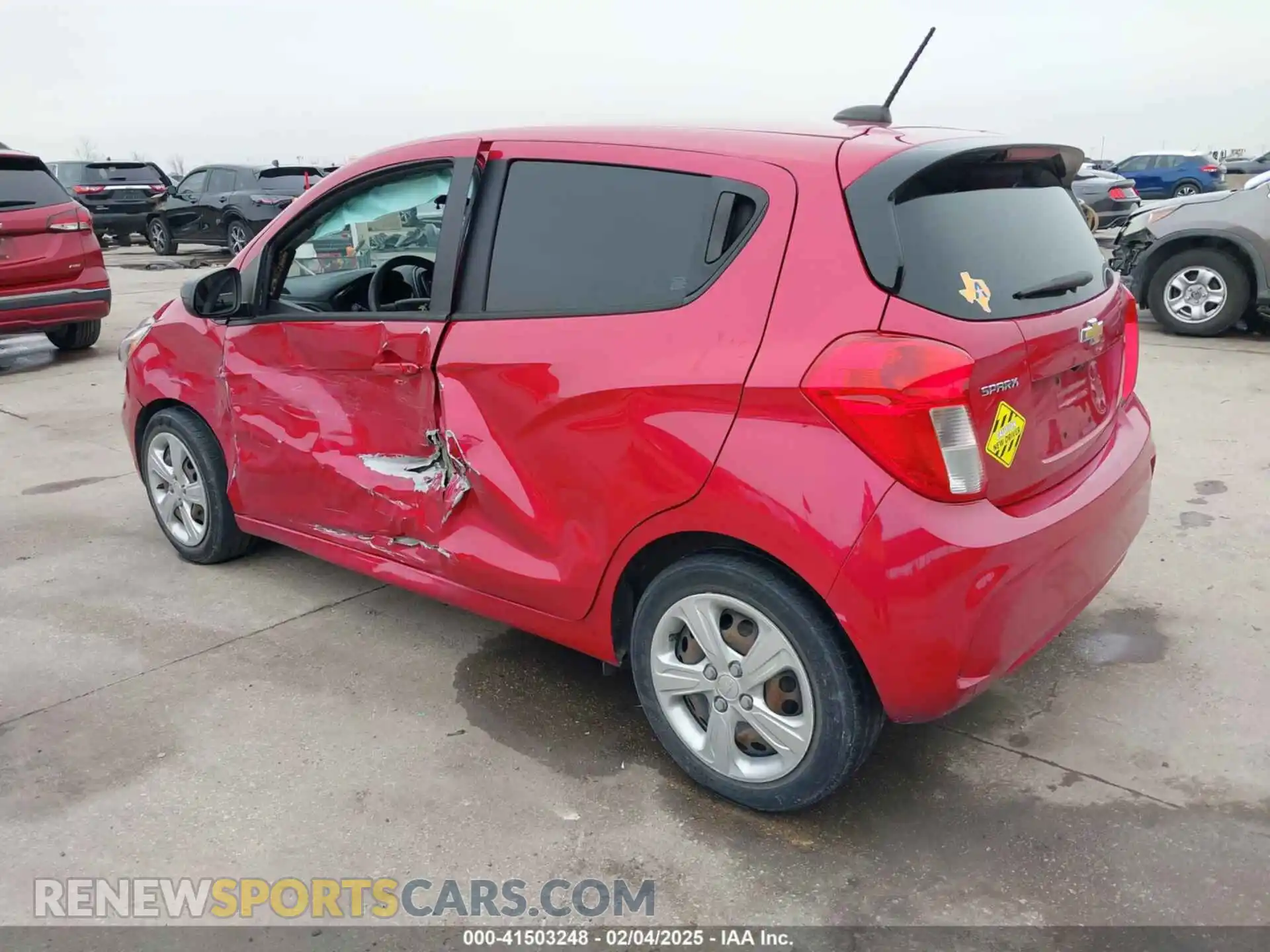 3 fotografías del automóvil dañado KL8CB6SA9LC414437 CHEVROLET SPARK 2020