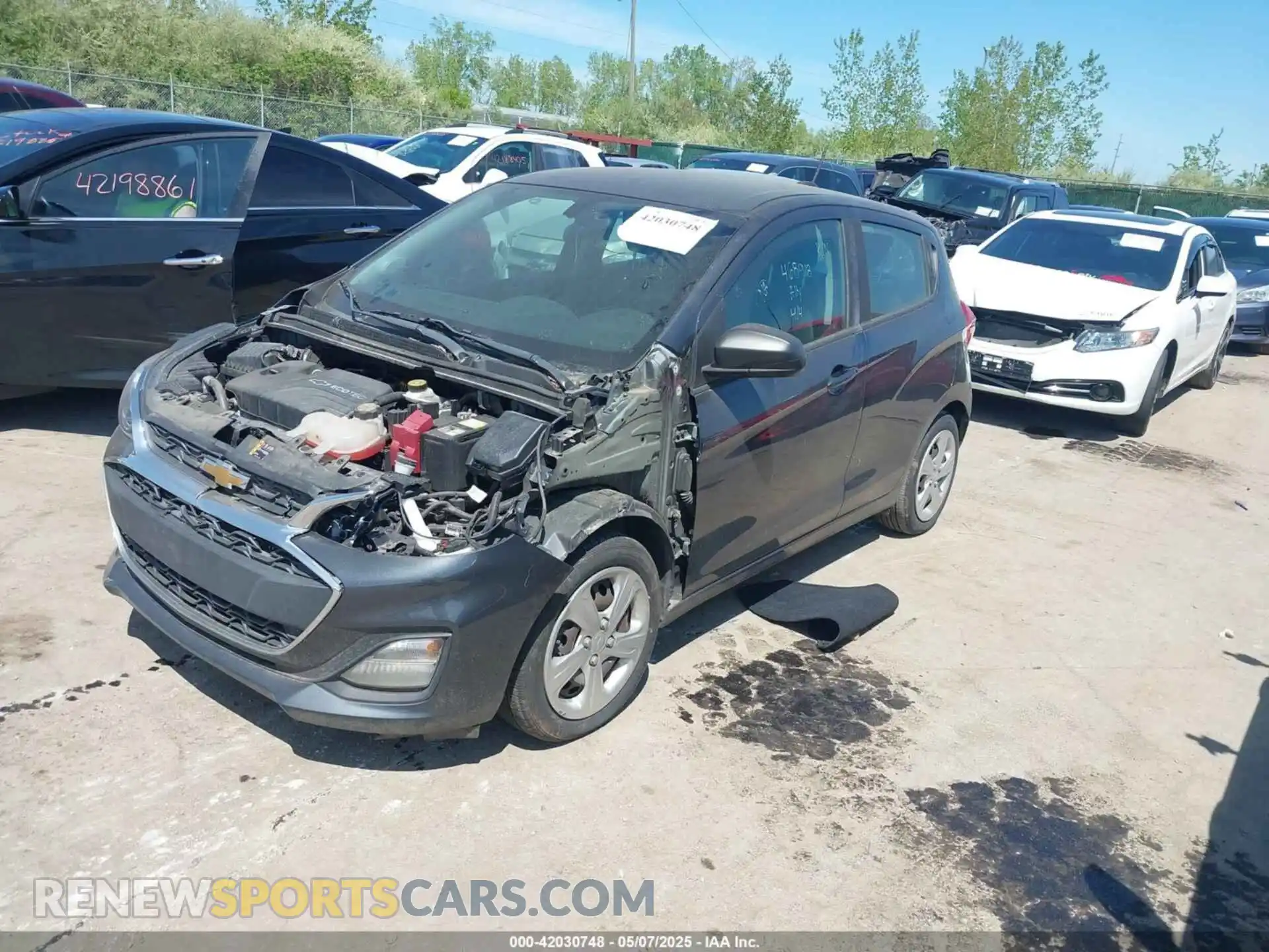 2 fotografías del automóvil dañado KL8CB6SA9LC468918 CHEVROLET SPARK 2020