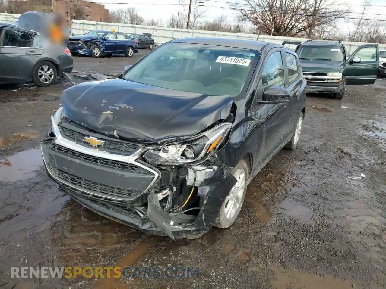 1 Photograph of a damaged car KL8CD6SA5LC429494 CHEVROLET SPARK 2020