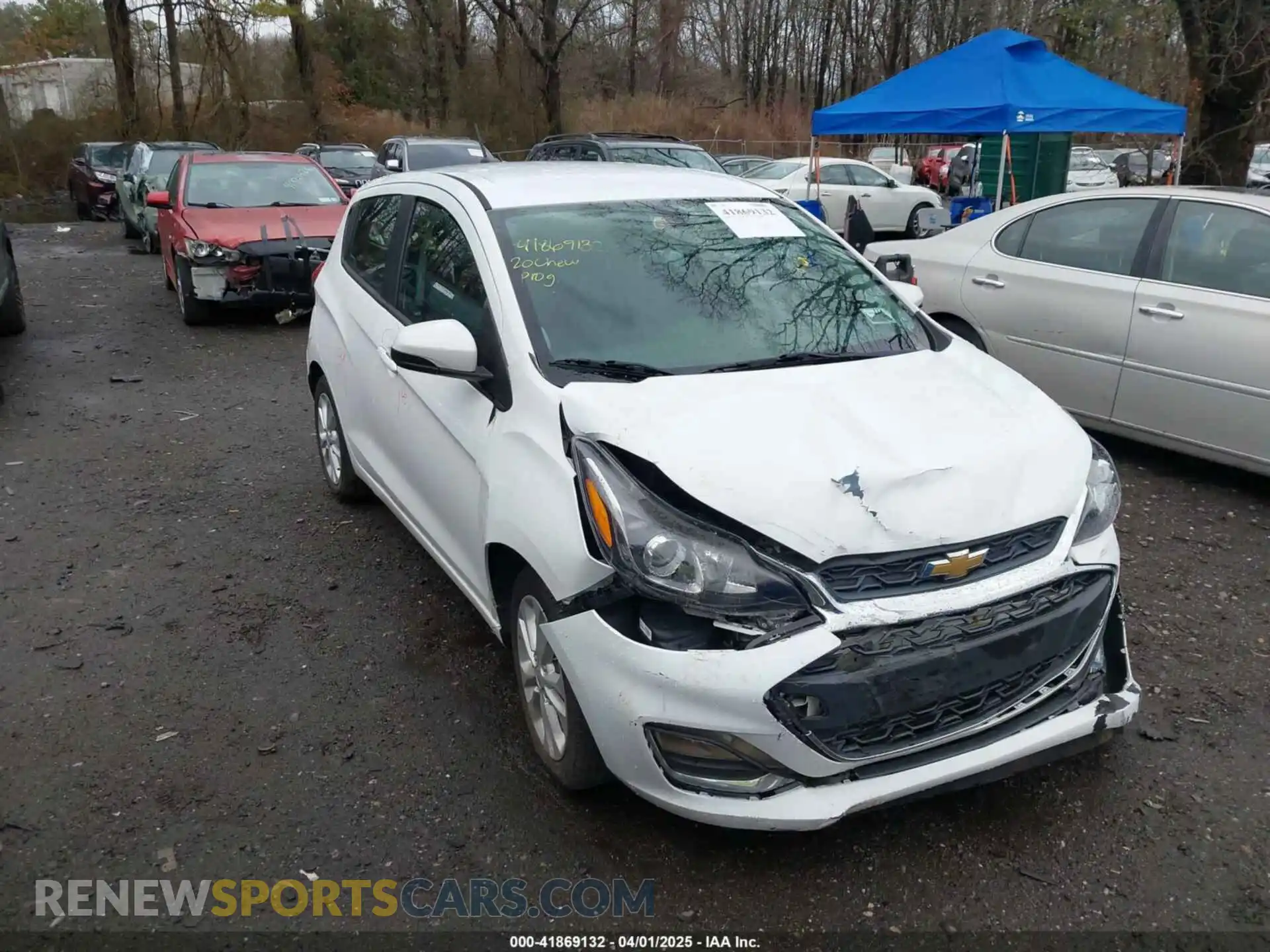 1 Photograph of a damaged car KL8CD6SA8LC419171 CHEVROLET SPARK 2020