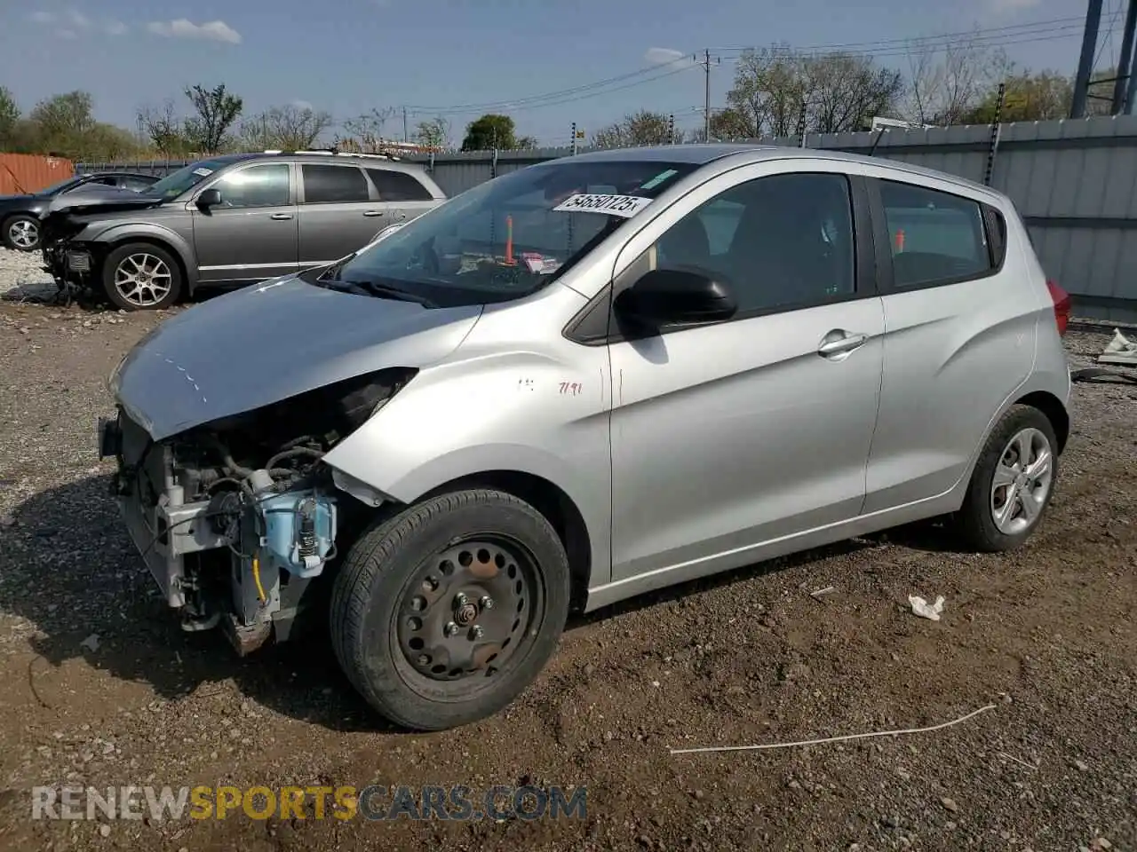 1 Photograph of a damaged car KL8CB6SA4MC730751 CHEVROLET SPARK 2021