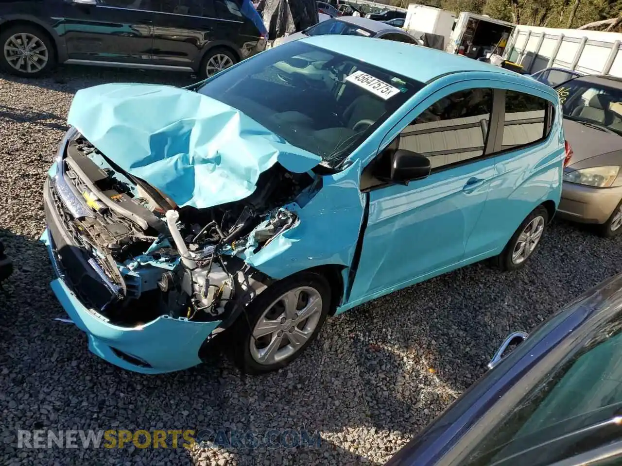 1 Photograph of a damaged car KL8CB6SA6MC227139 CHEVROLET SPARK 2021