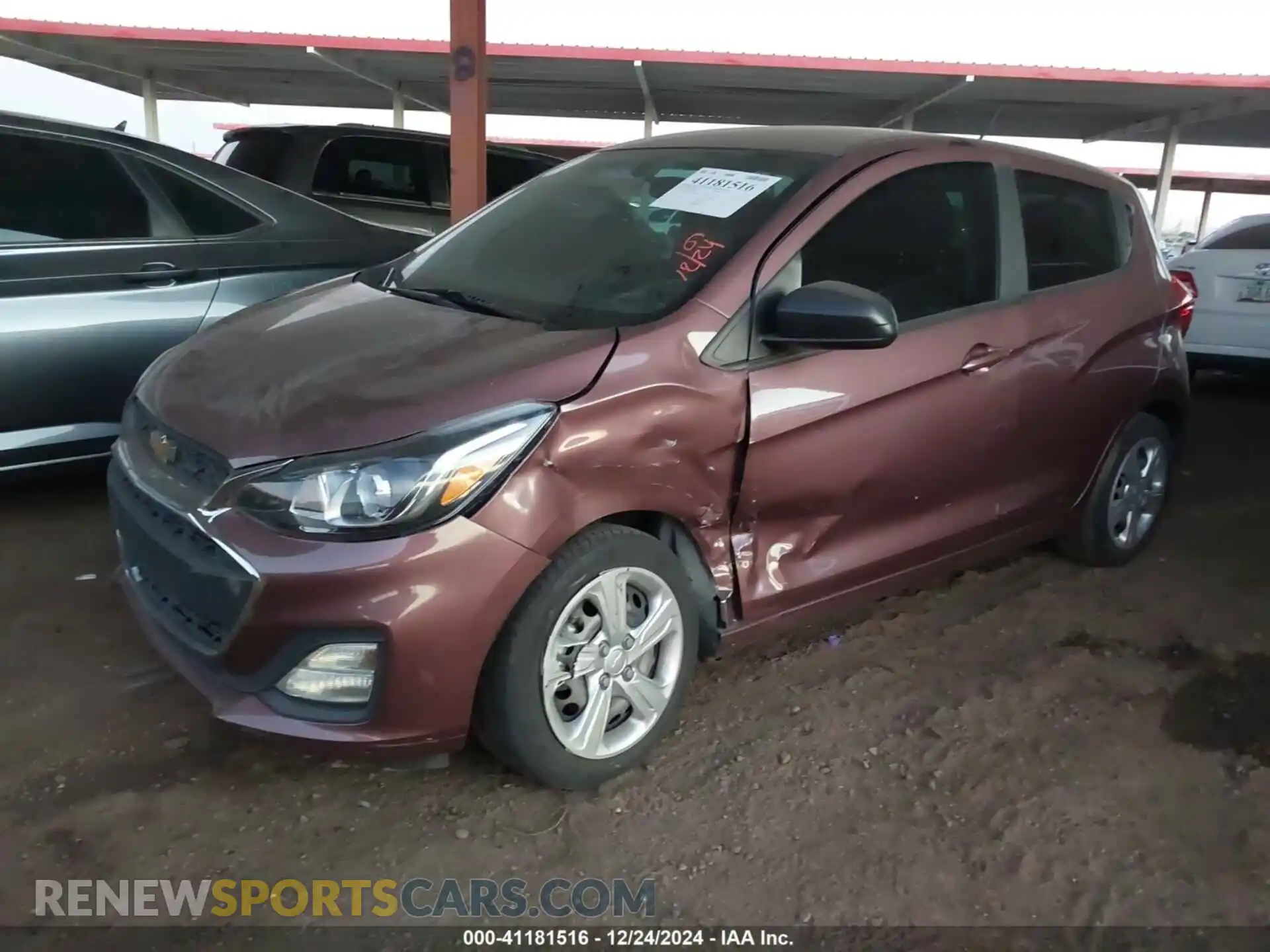 2 Photograph of a damaged car KL8CB6SA6MC709044 CHEVROLET SPARK 2021