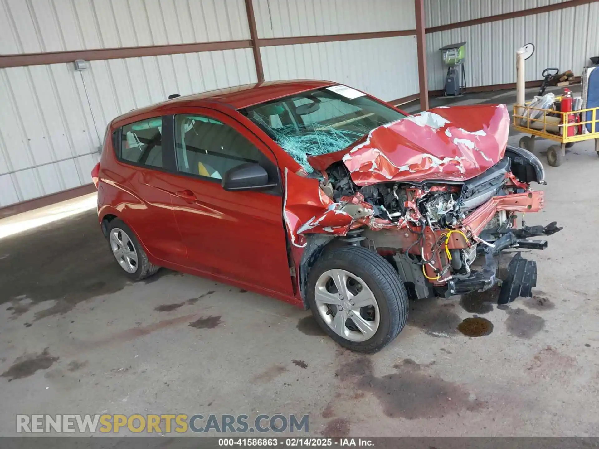 1 Photograph of a damaged car KL8CB6SA9MC711063 CHEVROLET SPARK 2021