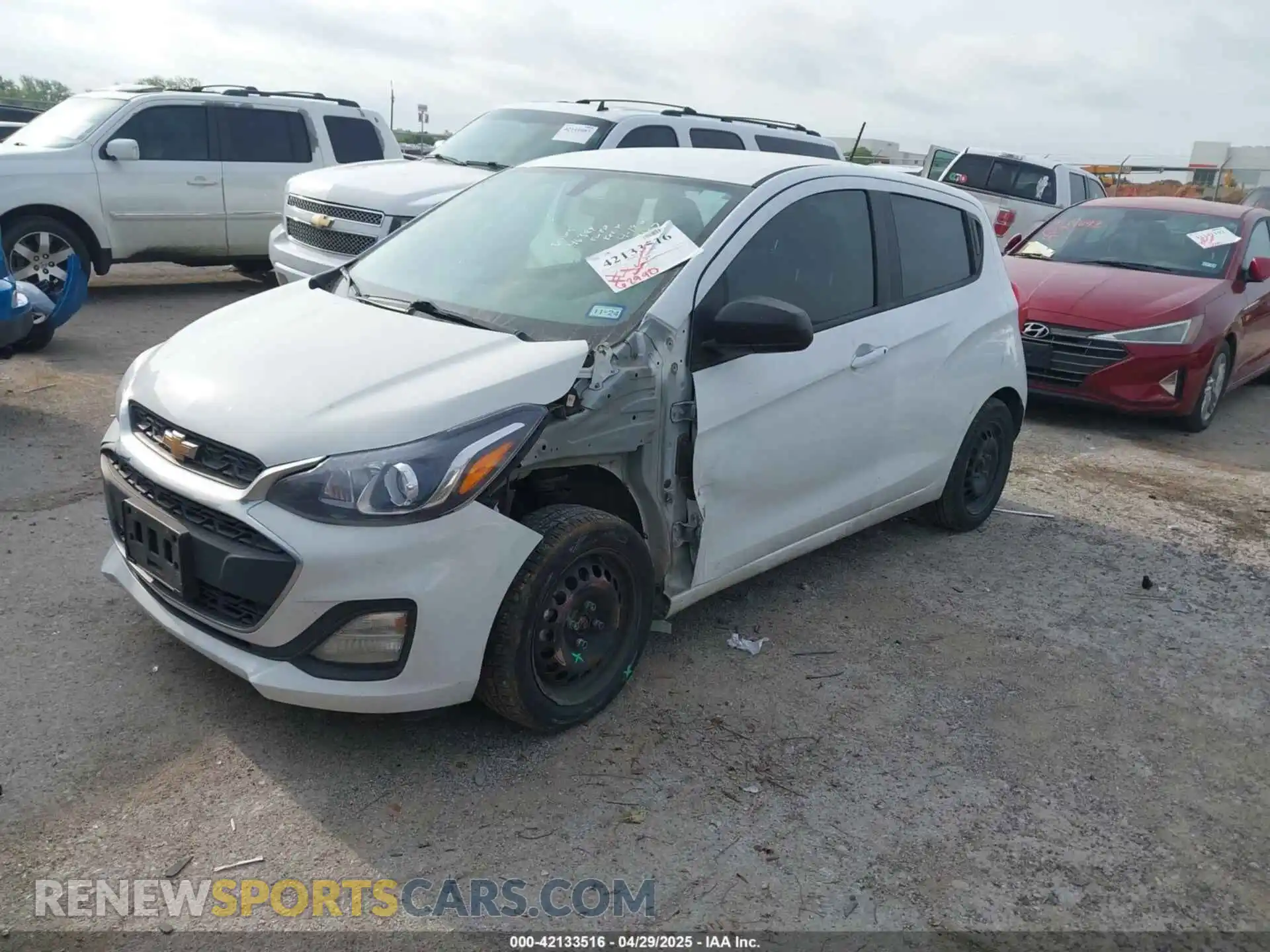 2 fotografías del automóvil dañado KL8CB6SAXMC715610 CHEVROLET SPARK 2021