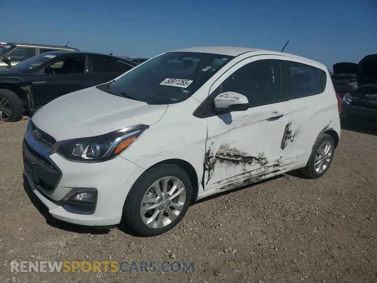 1 Photograph of a damaged car KL8CD6SA0MC730076 CHEVROLET SPARK 2021