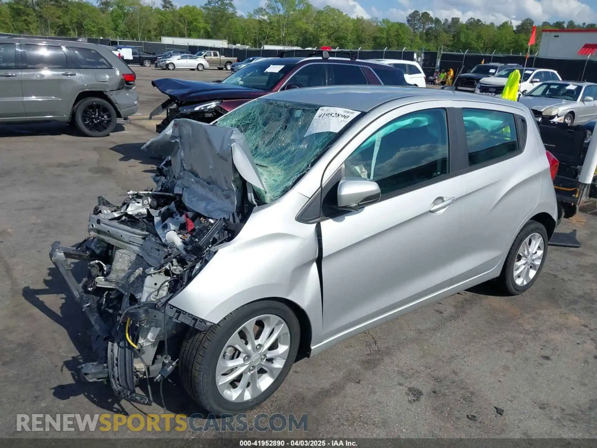 2 fotografías del automóvil dañado KL8CD6SA1MC745878 CHEVROLET SPARK 2021