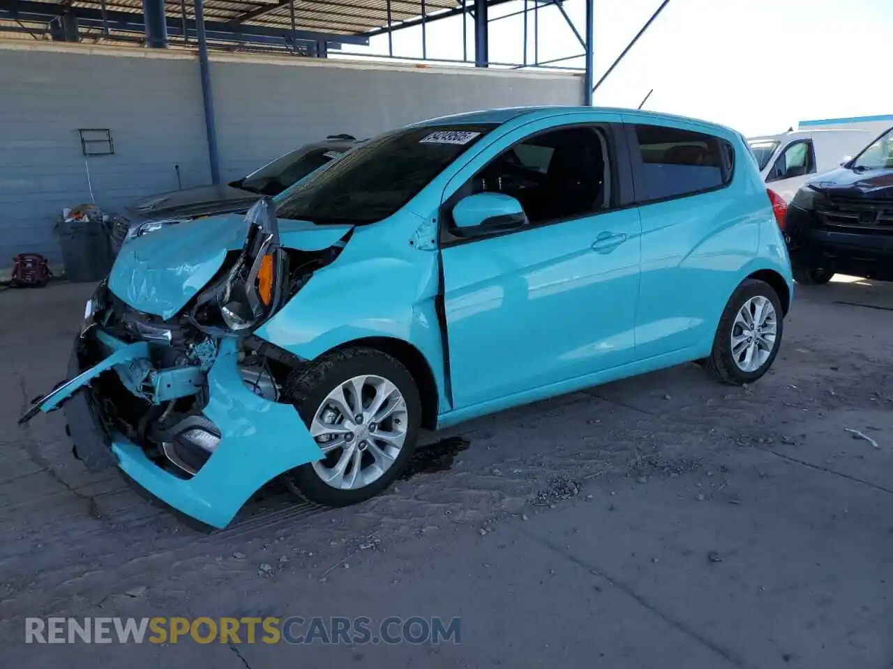 1 Photograph of a damaged car KL8CD6SA3MC707598 CHEVROLET SPARK 2021