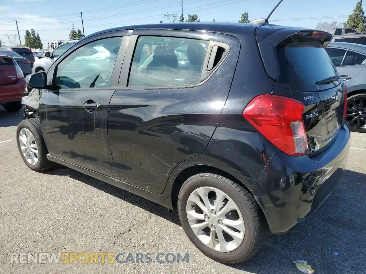 2 fotografías del automóvil dañado KL8CD6SA7MC746517 CHEVROLET SPARK 2021