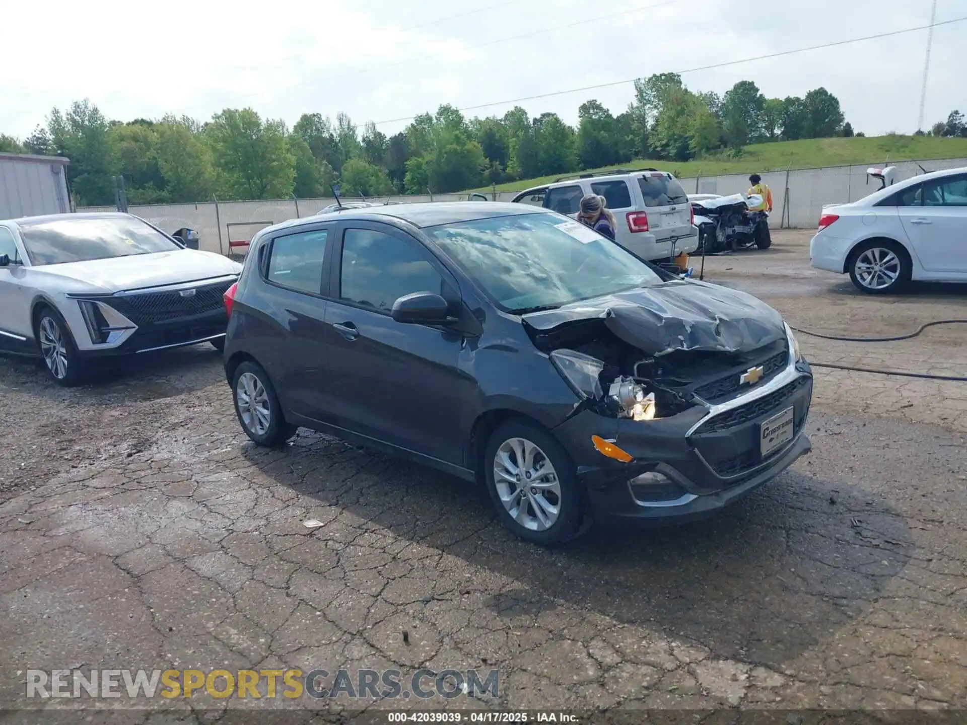 1 Photograph of a damaged car KL8CD6SA9MC729105 CHEVROLET SPARK 2021