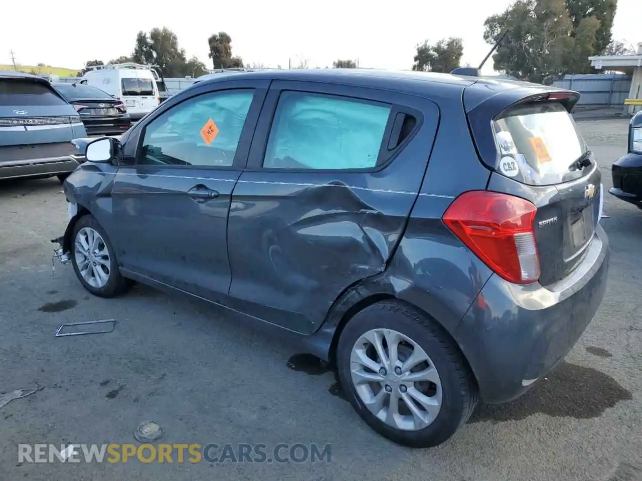 2 Photograph of a damaged car KL8CD6SA0NC015901 CHEVROLET SPARK 2022