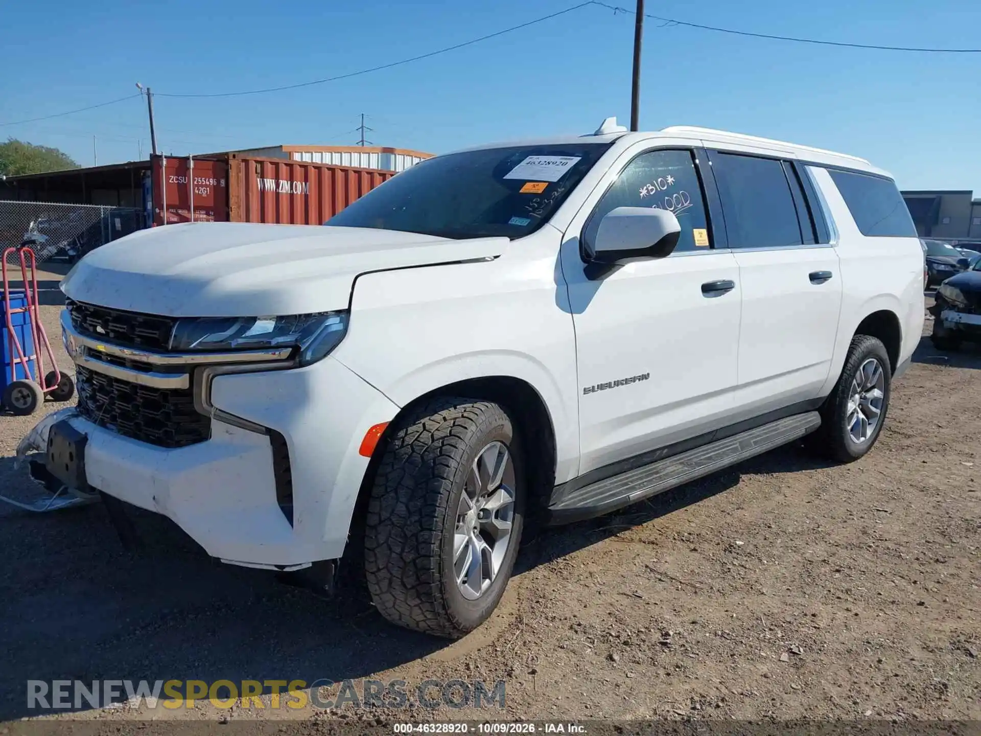 2 Photograph of a damaged car 1GNSCBKDXMR400183 CHEVROLET SUBURBAN 2021