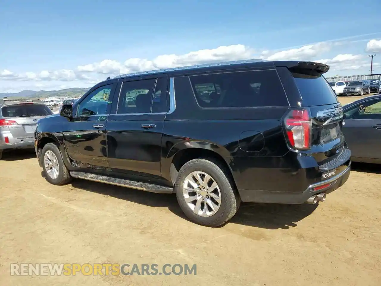 2 Photograph of a damaged car 1GNSCFKD4MR280839 CHEVROLET SUBURBAN 2021
