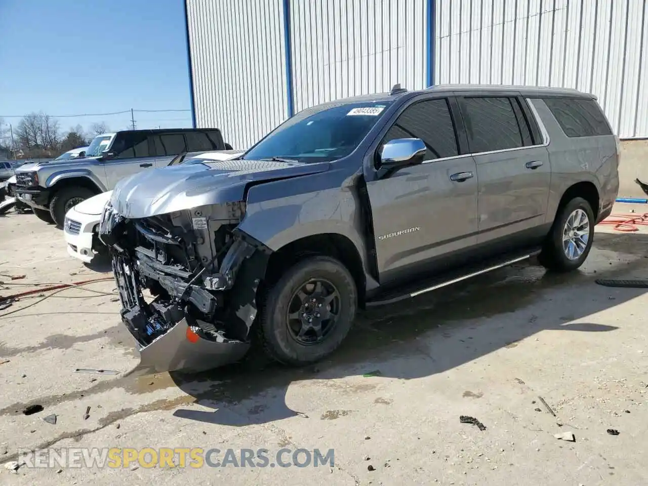1 Photograph of a damaged car 1GNSCFKD6MR312402 CHEVROLET SUBURBAN 2021
