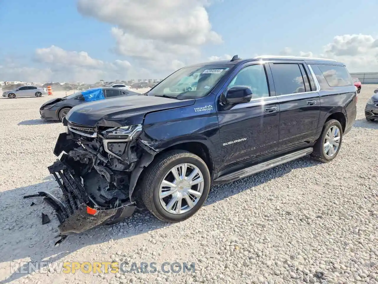 1 Photograph of a damaged car 1GNSCGKL8MR100288 CHEVROLET SUBURBAN 2021
