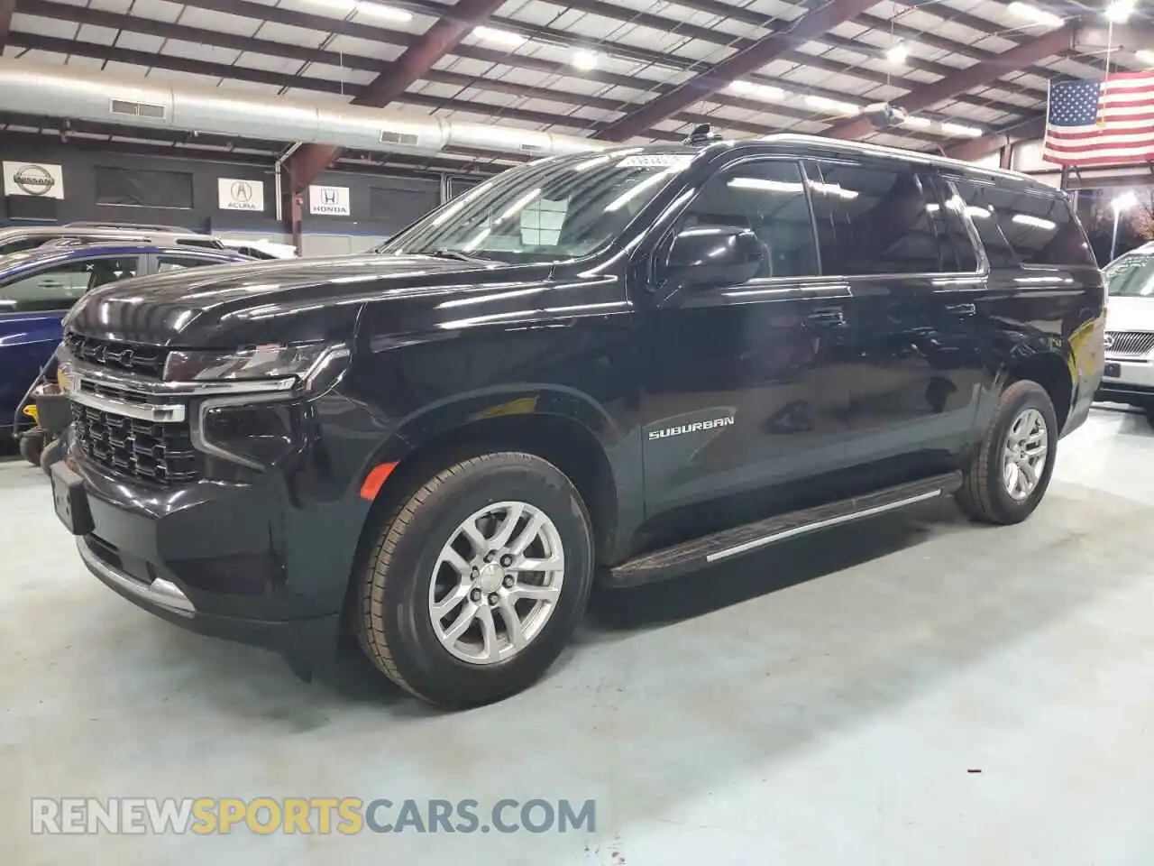 1 Photograph of a damaged car 1GNSKBKD0MR211786 CHEVROLET SUBURBAN 2021