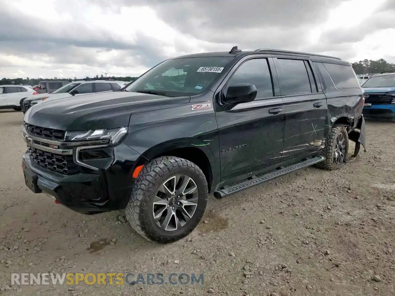 1 Photograph of a damaged car 1GNSKDKD2MR450431 CHEVROLET SUBURBAN 2021