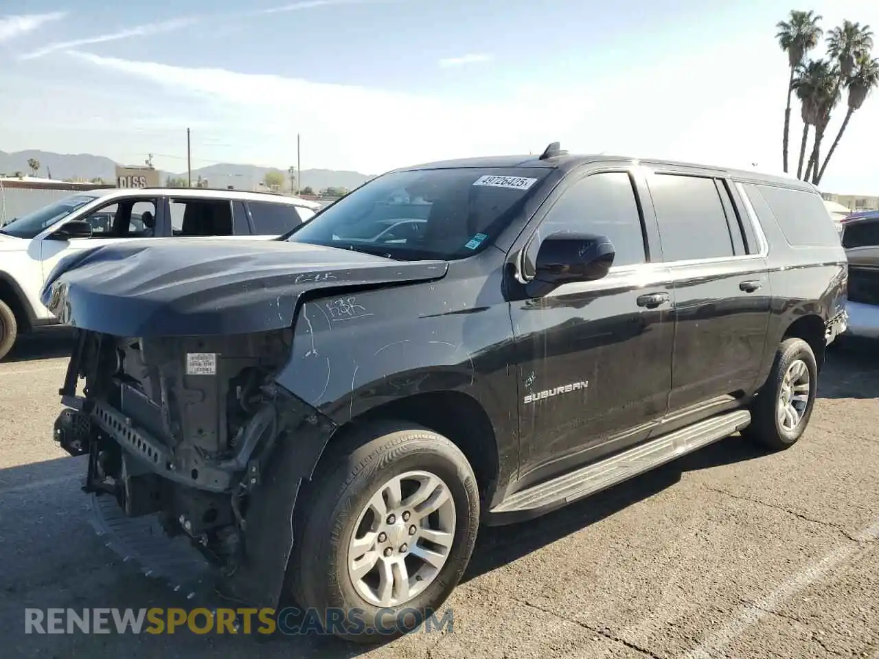 1 Photograph of a damaged car 1GNSCCKT1NR305591 CHEVROLET SUBURBAN 2022