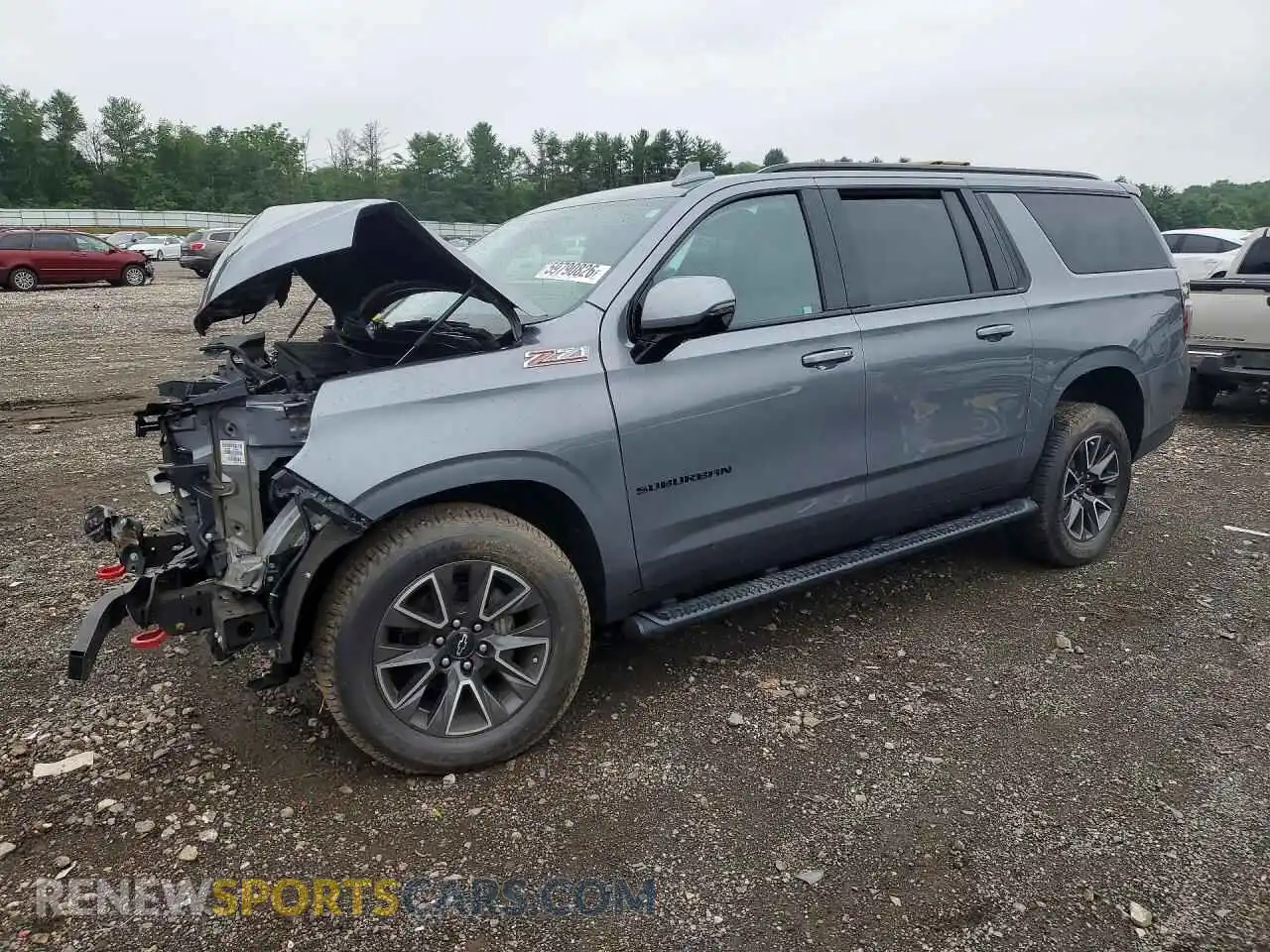 1 Photograph of a damaged car 1GNSKDKD5NR127704 CHEVROLET SUBURBAN 2022