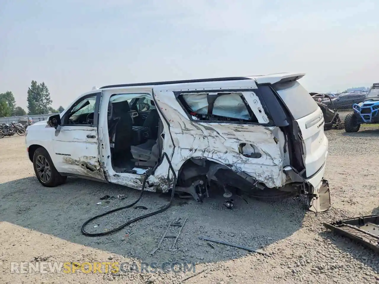 2 Photograph of a damaged car 1GNSKDKD8NR120892 CHEVROLET SUBURBAN 2022