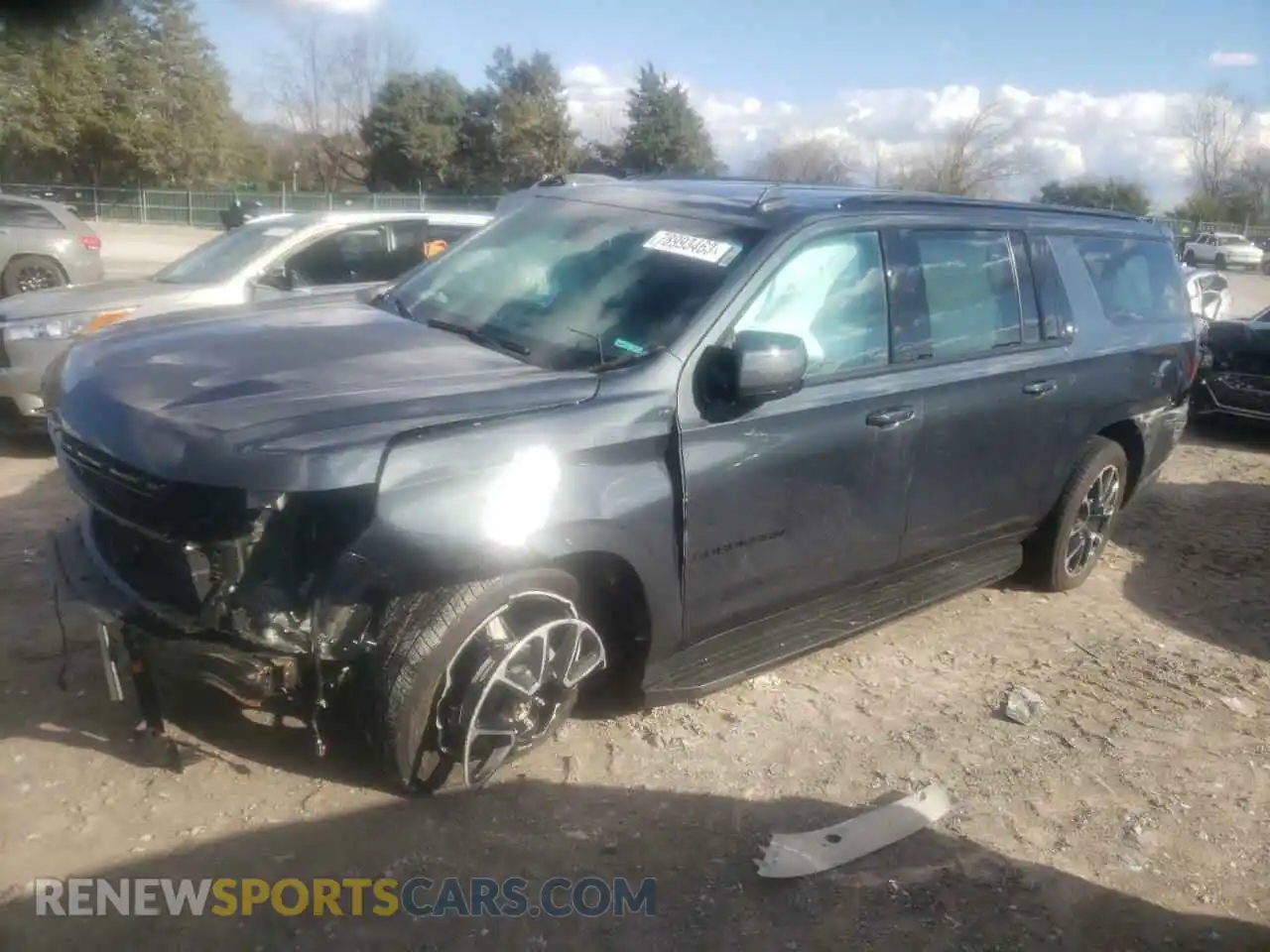 1 fotografías del automóvil dañado 1GNSKEKD4NR303096 CHEVROLET SUBURBAN 2022