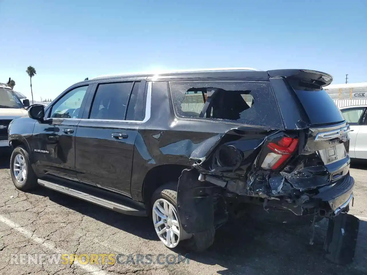 2 Photograph of a damaged car 1GNSCBKDXPR148942 CHEVROLET SUBURBAN 2023