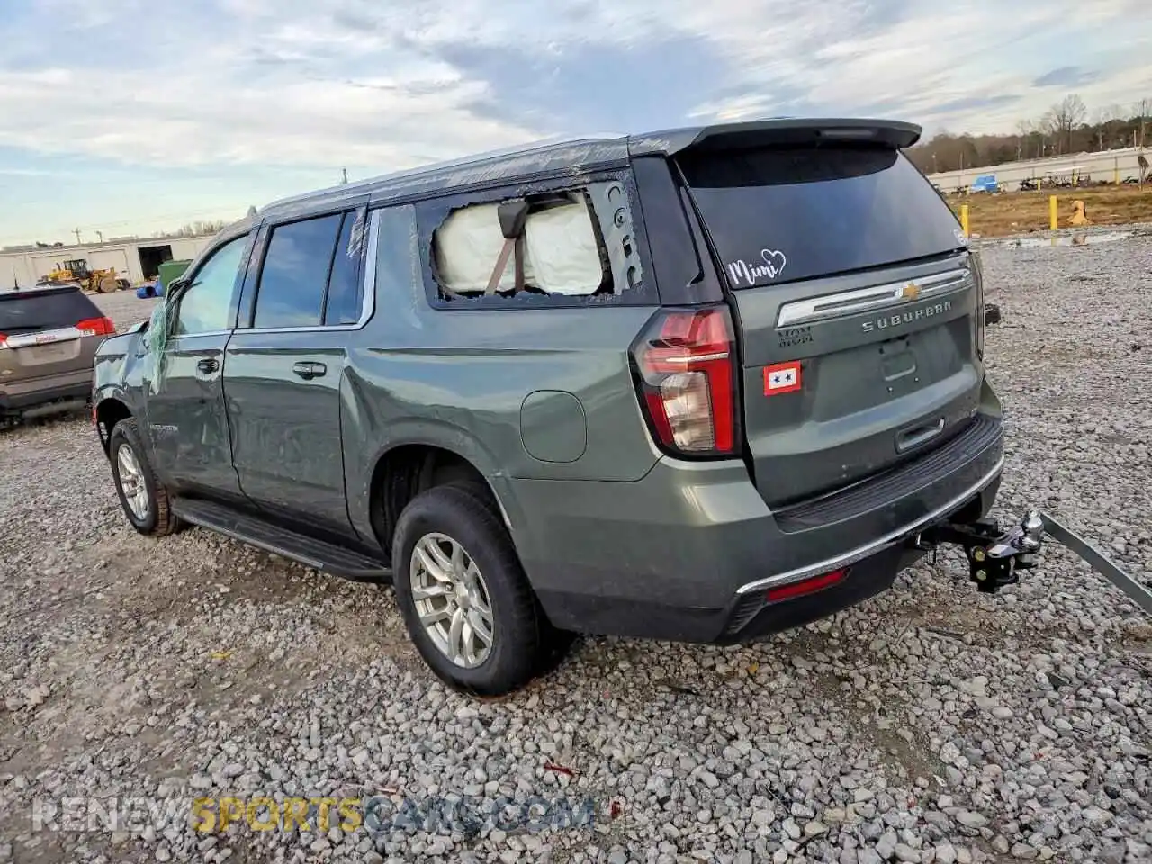 2 Photograph of a damaged car 1GNSCCKDXPR195555 CHEVROLET SUBURBAN 2023