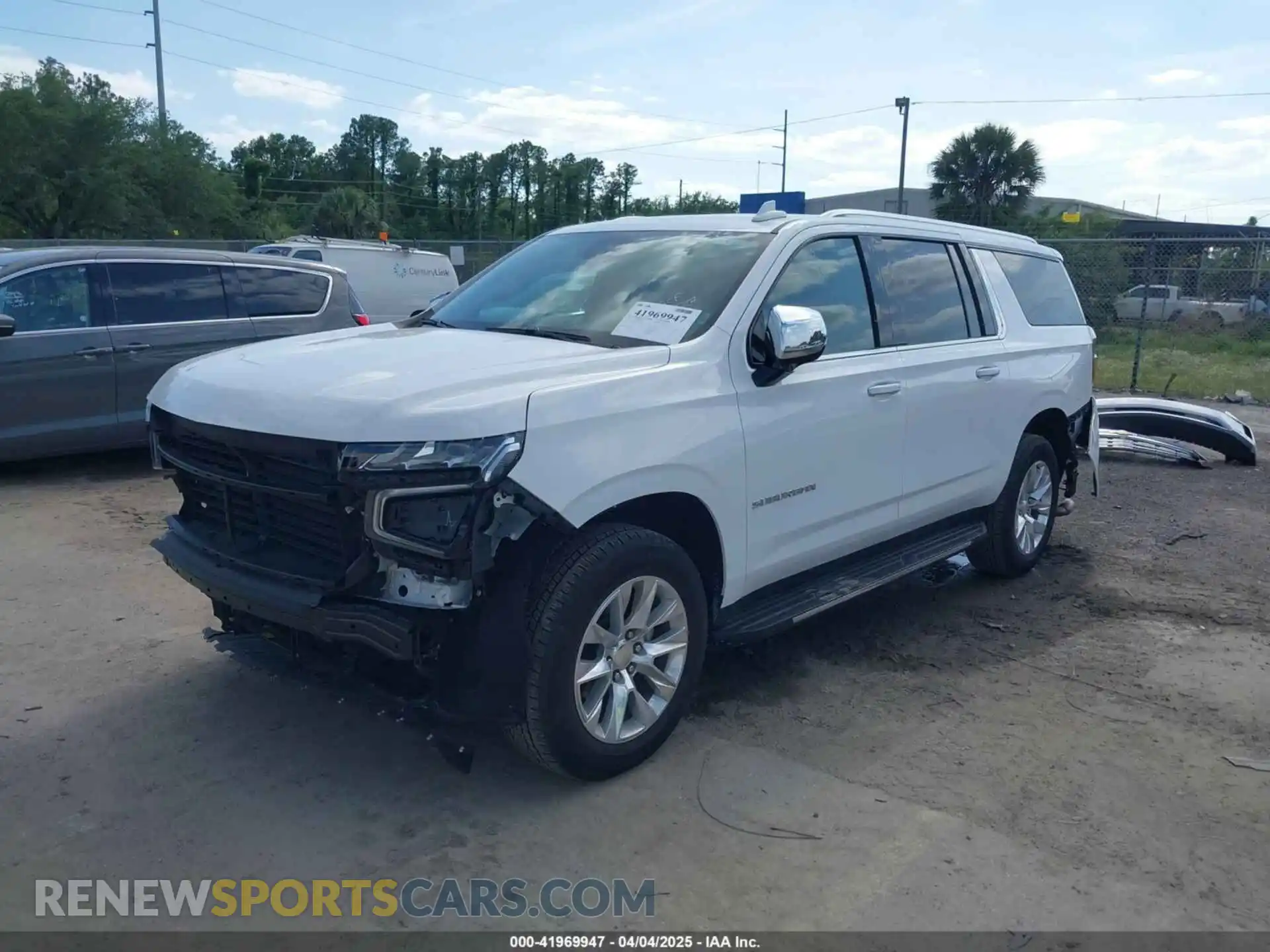 2 Photograph of a damaged car 1GNSCFKD3PR546579 CHEVROLET SUBURBAN 2023