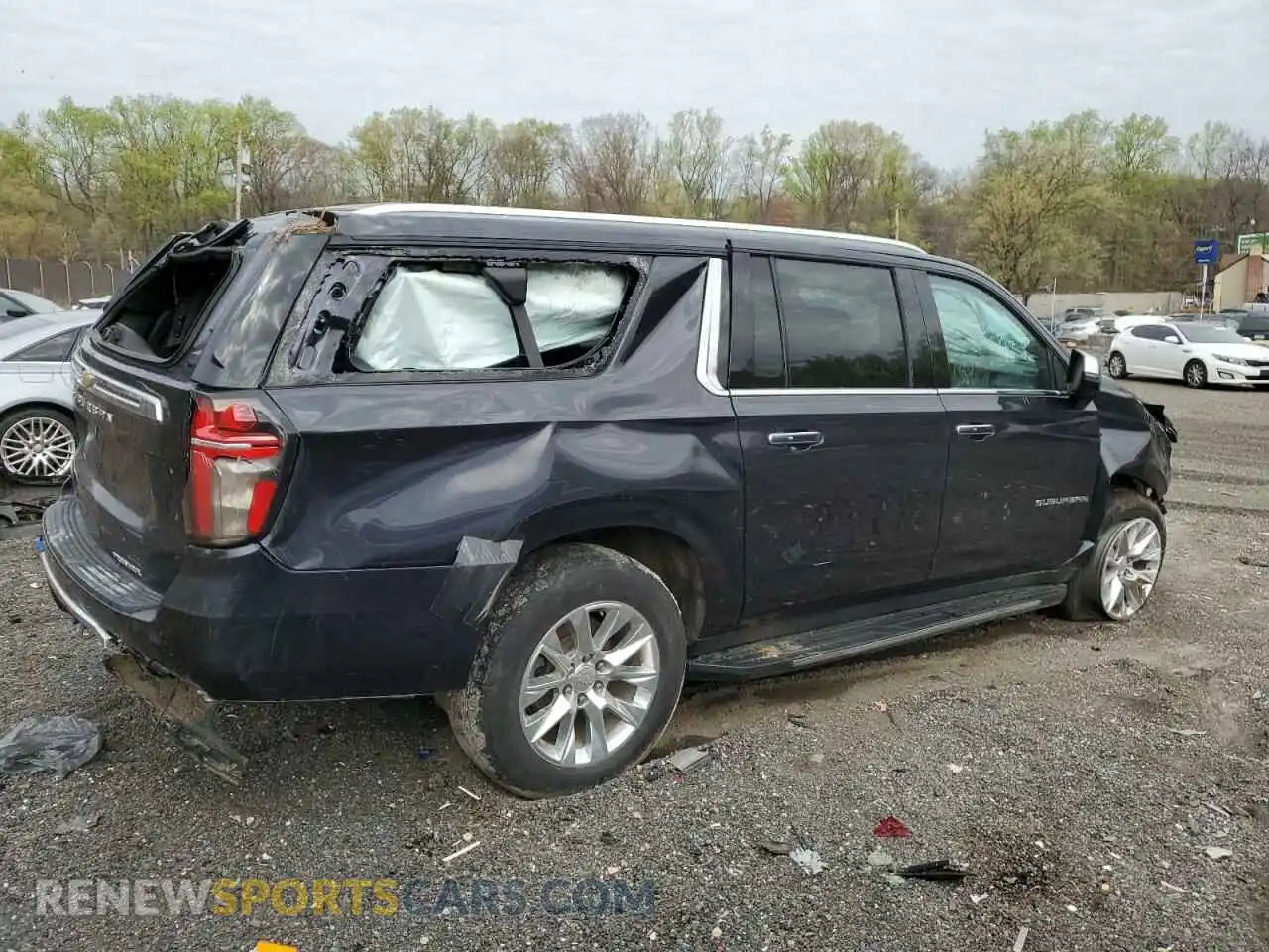 3 Photograph of a damaged car 1GNSCFKD4PR305629 CHEVROLET SUBURBAN 2023