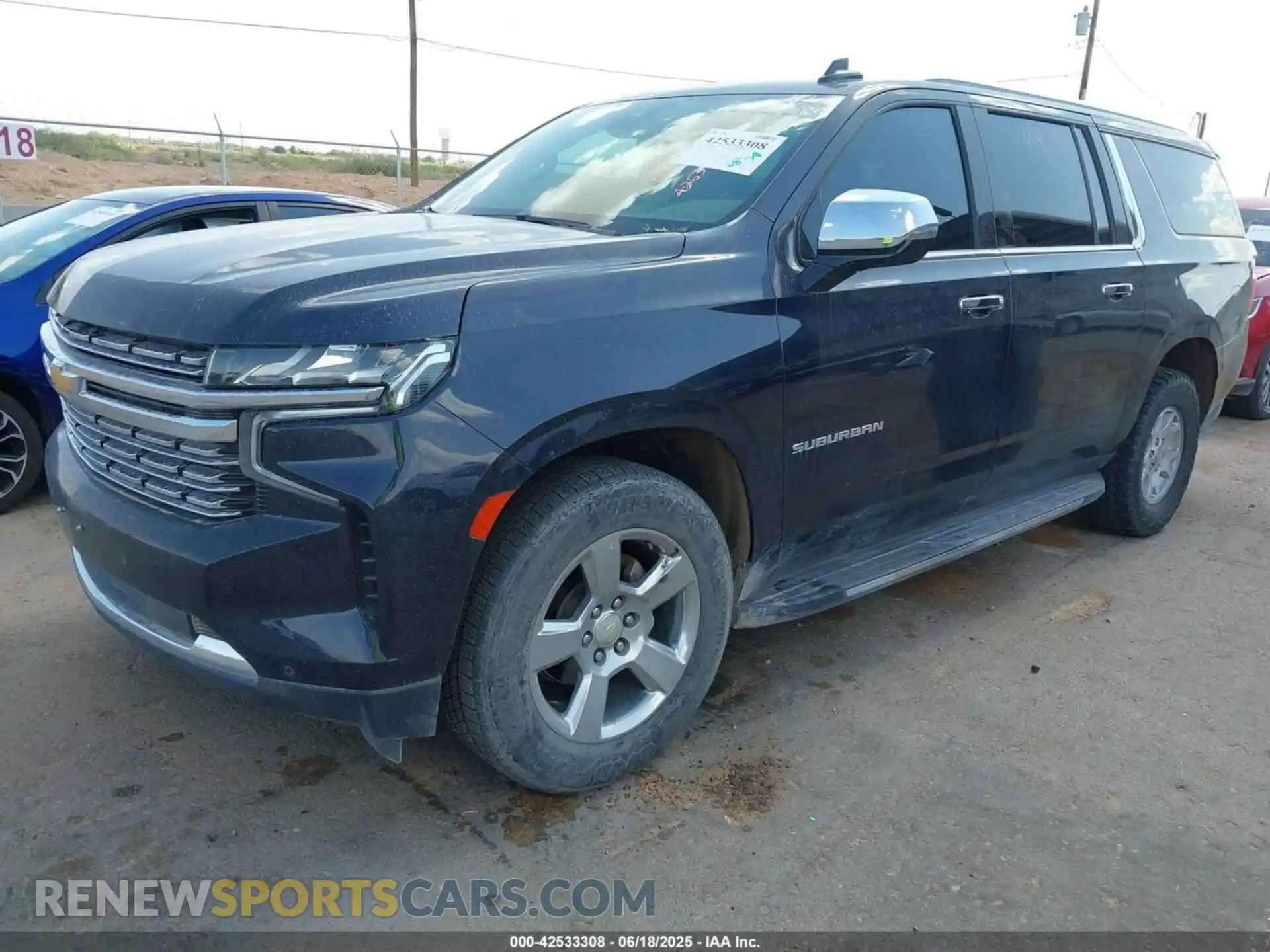 2 fotografías del automóvil dañado 1GNSCFKD4PR364065 CHEVROLET SUBURBAN 2023