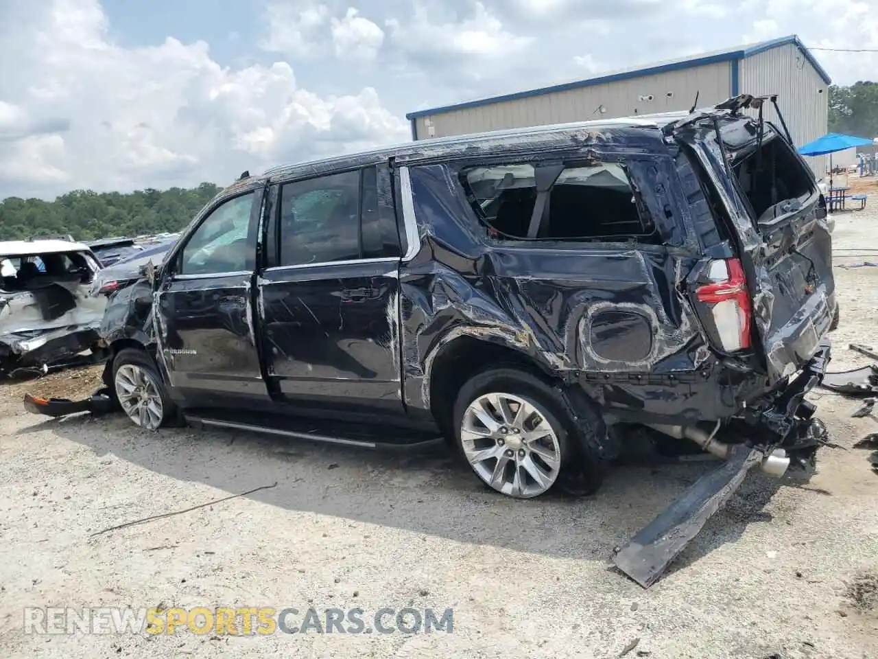 2 Photograph of a damaged car 1GNSCFKD7PR499590 CHEVROLET SUBURBAN 2023