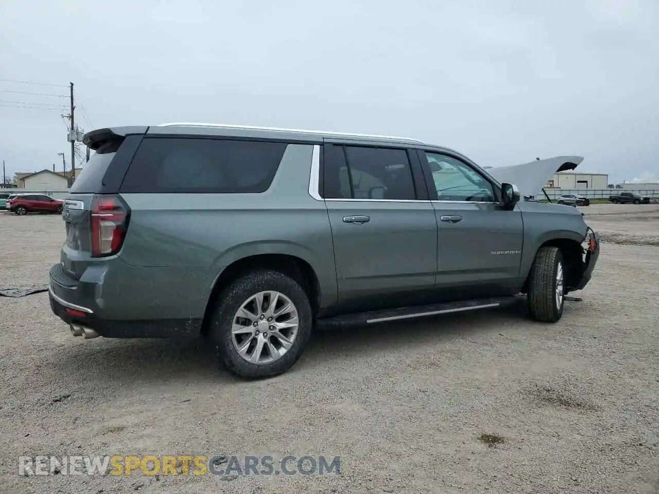 3 fotografías del automóvil dañado 1GNSCFKD8PR476982 CHEVROLET SUBURBAN 2023