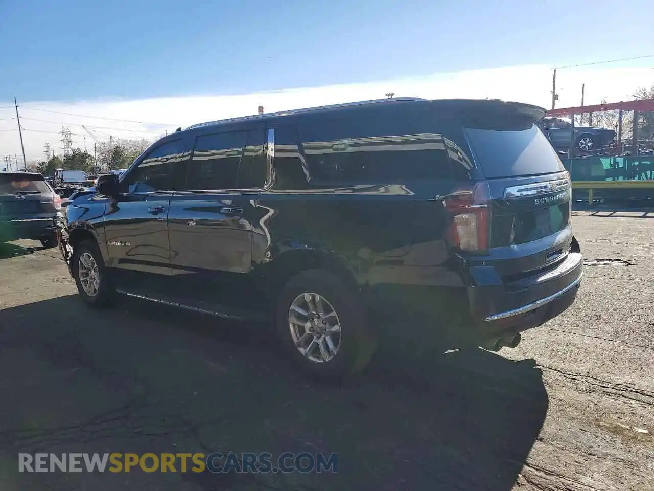 2 Photograph of a damaged car 1GNSCFKDXPR132666 CHEVROLET SUBURBAN 2023