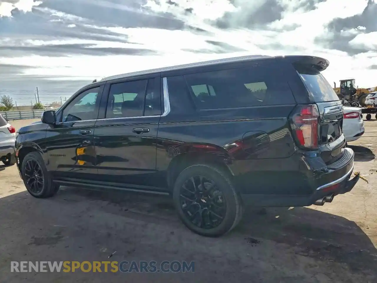 2 Photograph of a damaged car 1GNSCFKDXPR162461 CHEVROLET SUBURBAN 2023