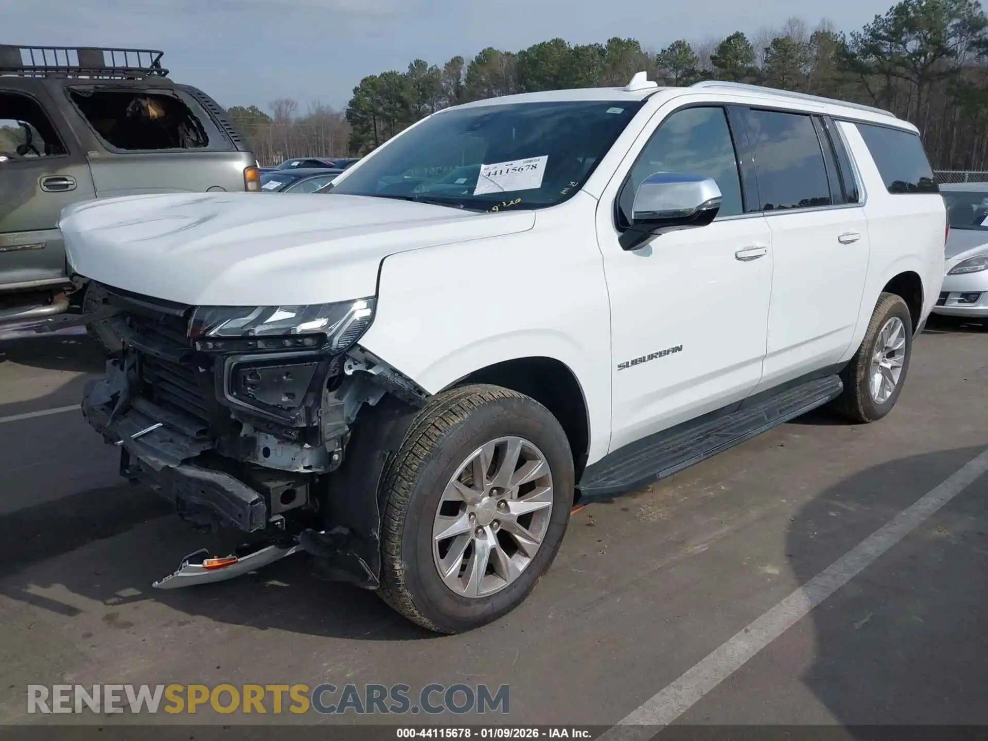 2 Photograph of a damaged car 1GNSCFKDXPR371618 CHEVROLET SUBURBAN 2023